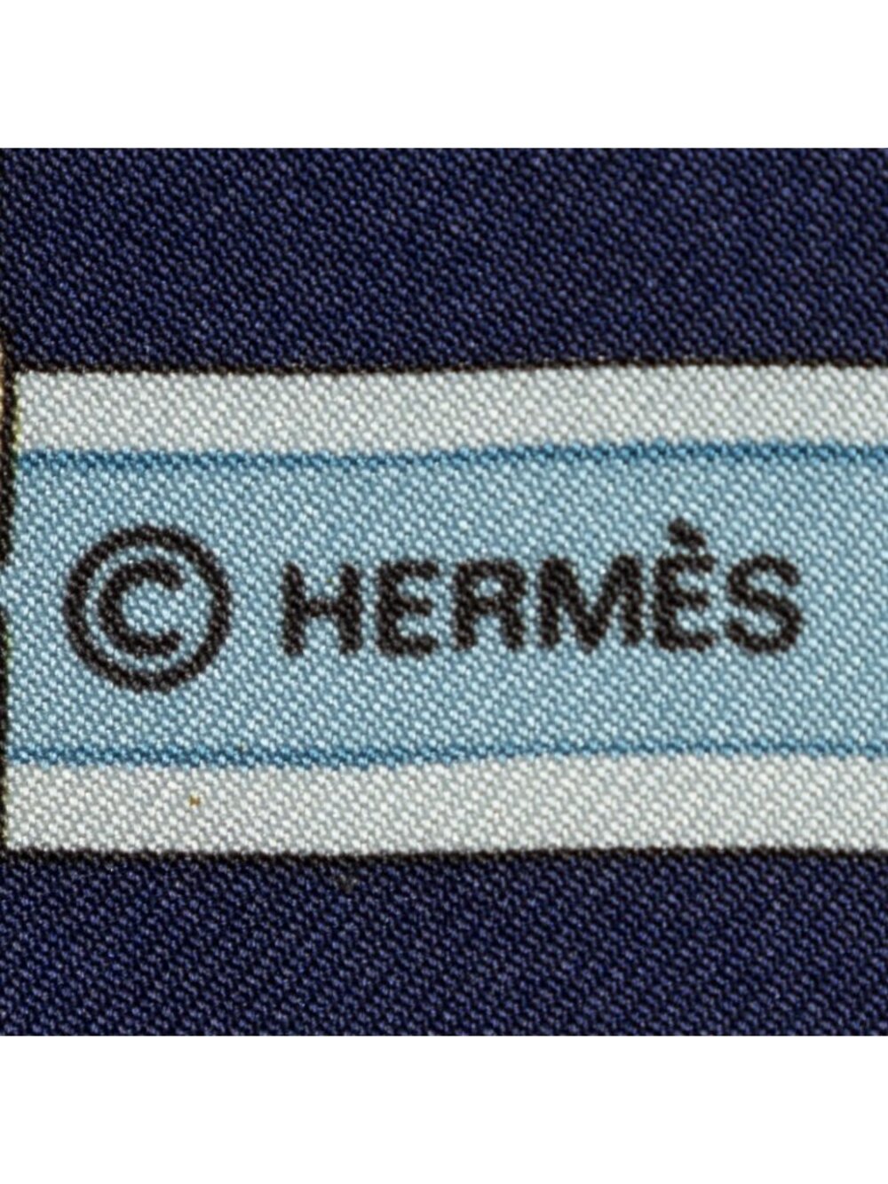 Hermes Scarf Navy - Picture 4 of 5